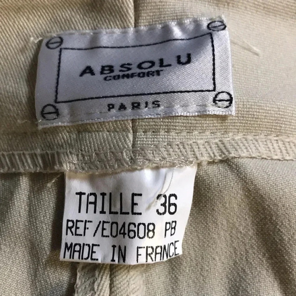 Absolu Size 2 Vintage Floral Detailed Pants in Beige Color. New With Tag. - Picture 7 of 8